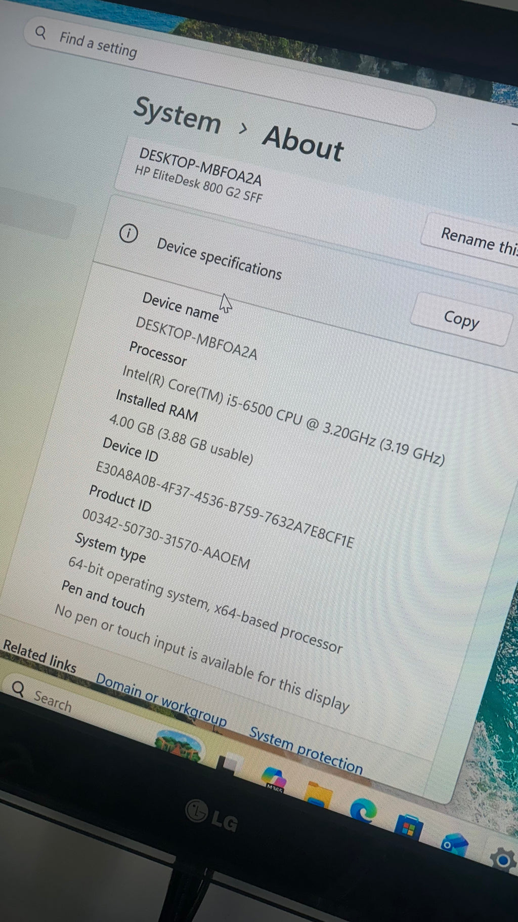 HP EliteDesk 800 G2 SFF